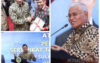 Menteri ATR/BPN ke Sultra, Asrun Lio Imbau Wali Kota dan Bupati Dukung Program PTSL