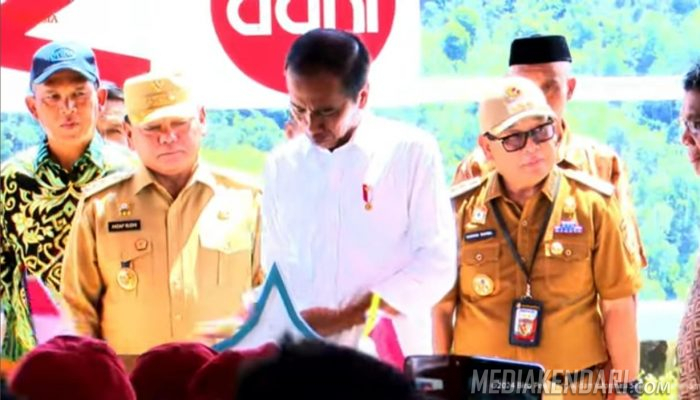 Kunker ke Konawe, Presiden Jokowi Resmikan Bendungan Ameroro