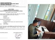 Ketua Ansor Konawe Resmi Serahkan Bukti Fisik Pelanggaran Oknum Komisioner KPU dan Bawaslu di DKPP RI