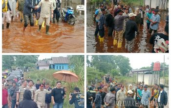 Rela Basah-Basah, Pj Bupati Konawe Harmin Ramba Tinjau Lokasi Banjir di Desa Laloika Pondidaha