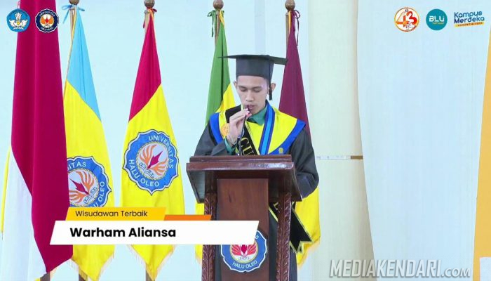 Warham Aliansa – Mahasiswa Fakultas Tehnik Jadi Lulusan Terbaik UHO