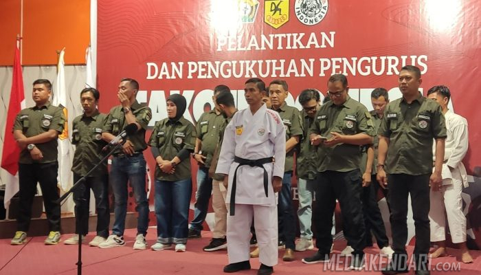 Pengurus Tako Sultra Dilantik, Sarjono: Karate Bukan Sekadar Kekuatan, Tapi Nilai Kehidupan