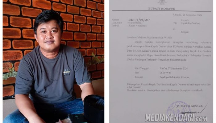 PJ Bupati Konawe Stanley di Tuding Kurang Kerjaan, Ambil Alih Tugas Bawaslu, GAKI Sultra : Kami Akan Laporkan Ke Kemendagri