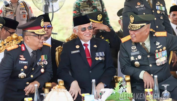 Wakili Pj Gubernur, Sekda Sultra Hadir Upacara Peringatan HUT ke-79 TNI Tahun 2024