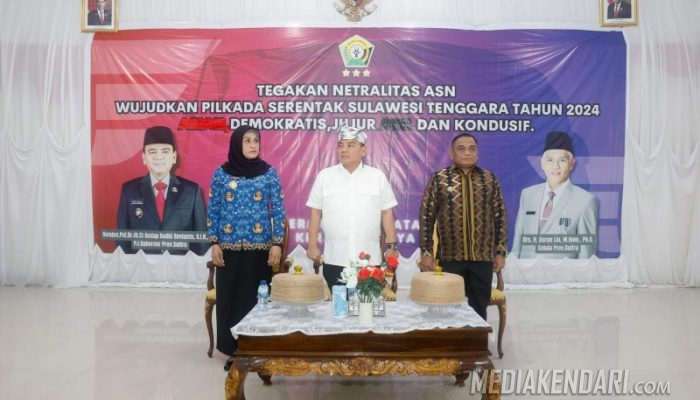 Pj Gubernur Sultra Kunker Ke Kabupaten Muna, Andap Budhi Revianto Sebut Netralitas ASN Harga Mati