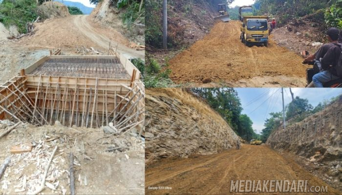 Akses Jalan di Ambekairi, Latoma Hingga Desa Nesowi Kecamatan Latoma Sedikit Hari Lagi Rampung, Pengguna Jalan Ucapkan Terima Kasihnya Kepada Harmin Ramba