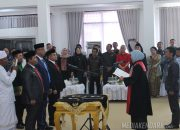 Suasana Pelantokan Unsur DPRD Konawe