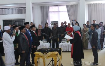 Suasana Pelantokan Unsur DPRD Konawe