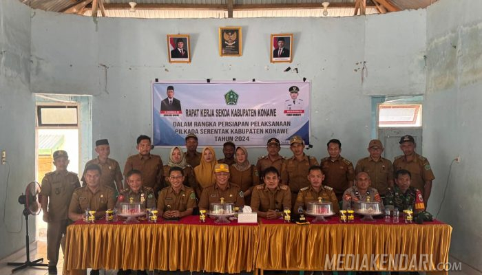 Sekda Konawe Gelar Rapat Kerja Besama Pemerintah Kecamatan Onembute