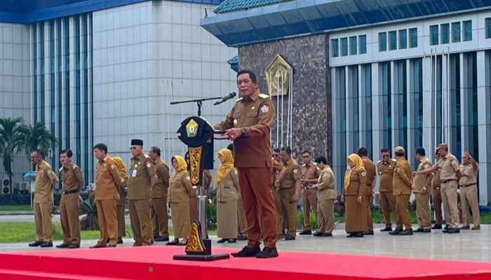 Pimpin Apel Gabungan, Wagub Sultra Apresiasi Kedisiplinan ASN