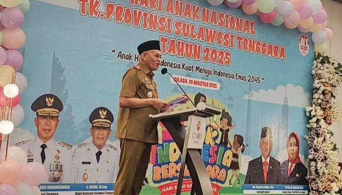 Sekda Sultra Buka HAN 2025, Tegaskan Anak sebagai Aset Strategis Bangsa