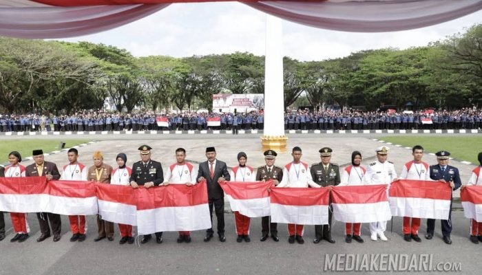 Harvetnas dan HUT RI ke-80, Sultra Ajak Warga Bangkitkan Semangat Patriotisme Lewat Pembagian Bendera