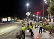 Antisipasi Balapan Liar di Kota Kendari, Ditlantas Polda Sultra Gelar Patroli Malam