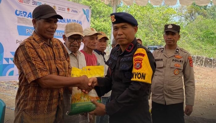 Tak Hanya Jaga Keamanan, Brimob Sultra Bantu Petani Wujudkan Ketahanan Pangan Nasional