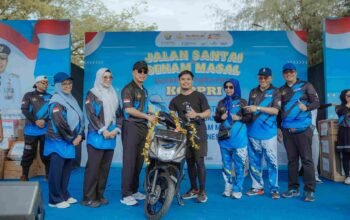 Dukung ASN, Bank Sultra Persembahkan Hadiah Motor di Jalan Santai HUT KORPRI ke-54