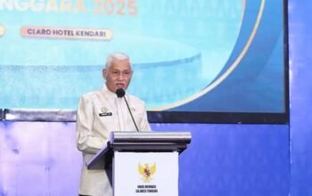 Sultra Raih Capaian Keterbukaan Informasi Publik, Sekda Bacakan Pesan Gubernur di Anugerah KIP 2025