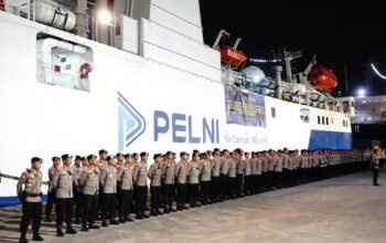 Sinergi Kemanusiaan Polri – PT Pelni, Pasukan dan Bantuan Bencana Diberangkatkan dari Tanjung Priok