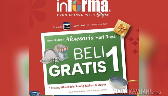 Hanya 3 Hari! Informa Kendari Guncang Akhir Tahun dengan Promo BELI 1 GRATIS 1