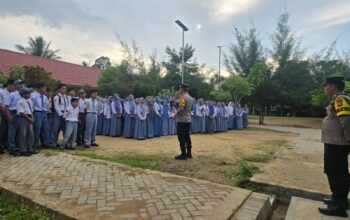 Kapolsek Sawa Sambangi SMAN 1 Lembo, 400 Siswa Diingatkan Bahaya Narkoba dan Miras