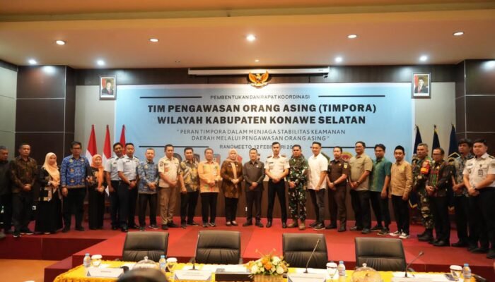  Kanim Kendari Gelar Rakor TIMPORA di Konsel, Perkuat Pengawasan Orang Asing