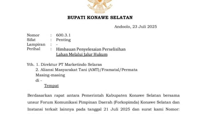 Konflik Angata Memanas, Kadis Kominfo Tegaskan Surat Bupati untuk Redam Situasi