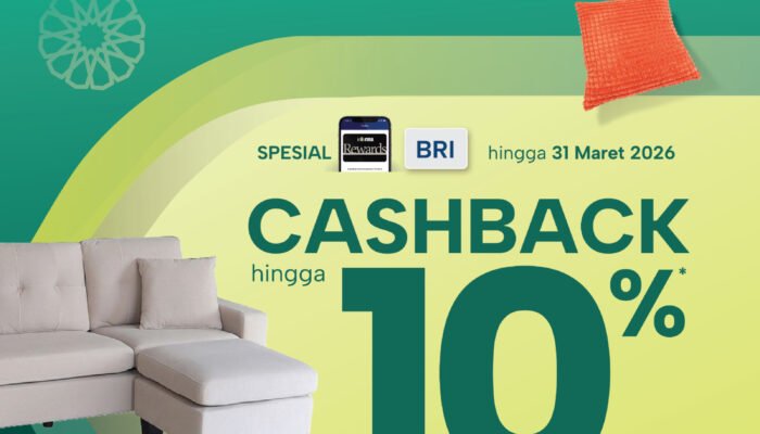 Promo Terbatas Maret 2026, INFORMA Kendari Beri Cashback hingga 10% untuk Member dan Nasabah BRI