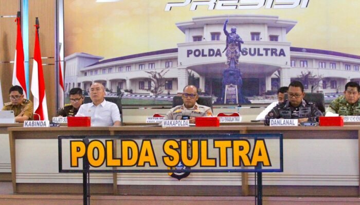 Wakapolda Sultra Pimpin Rakor Lintas Sektoral, Matangkan Kesiapan Operasi Ketupat Anoa 2026