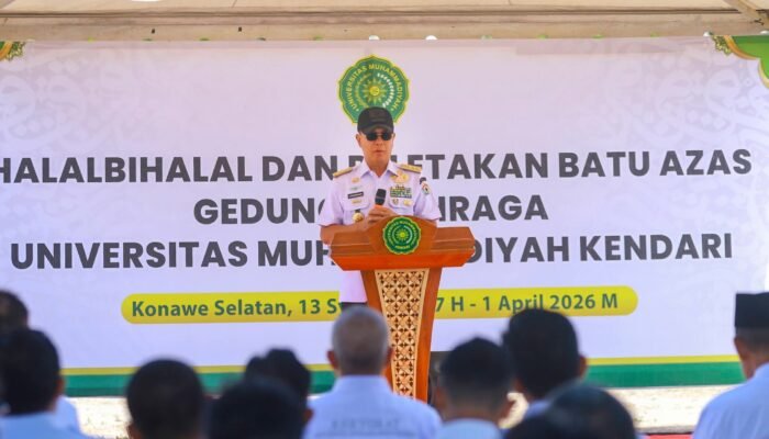 Gubernur Sultra Resmikan Groundbreaking GOR UM Kendari, Dorong Sinergi Kampus Cetak SDM Berkualitas