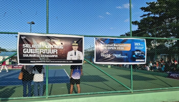 Gubernur Sultra Buka GTC Open Tenis Tournament 2026 di Kendari