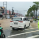 Sat PJR Ditlantas Polda Sultra Lakukan Pengalihan Arus di Jalan Martandu Akibat Banjir
