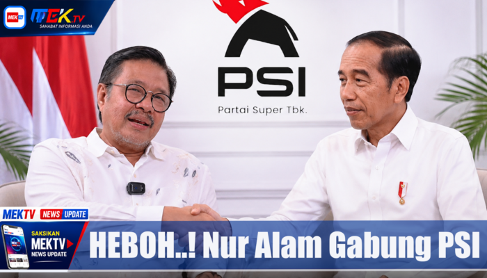 Eks Gubernur Sultra Nur Alam Resmi Gabung PSI Usai Bertemu Jokowi