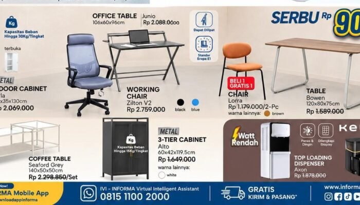 INFORMA Kendari di “Serbu” Promo Furnitur dan Elektronik Mulai Rp900 Ribu