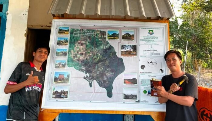 Mahasiswa KKA UM Kendari Buat Peta Administrasi Desa Anugerah