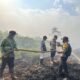 10 Hektare Lahan Gambut Terbakar di Koltim, Kapolsek Mowewe Turun Langsung Padamkan Api