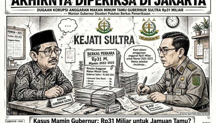 Ali Mazi Diperiksa di Jakarta Terkait Dugaan Korupsi Rp31 Miliar, Kajati Sultra Ungkap Dugaan Modus dan Kerugian Awal