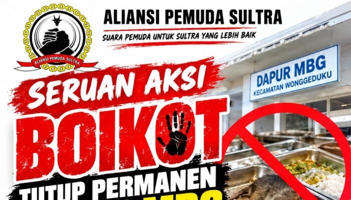 Aliansi Pemuda Sultra Serukan AKSI Boikot, Desak Tutup Permanen Dapur MBG Wonggeduku Usai Temuan Bangkai  TIKUS