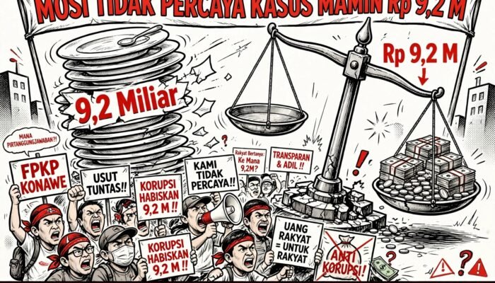 Mosi Tidak Percaya! Kasus Mamin Rp 9,2 M Zaman Bupati Kerry di Polres Konawe Mandek, FPKP Desak Kortastipidkor Mabes Polri Ambil Alih