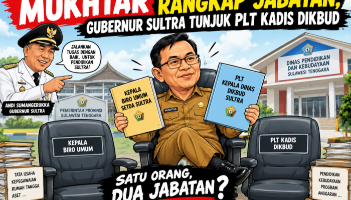 Mukhtar Rangkap Jabatan, Gubernur Sultra Tunjuk Plt Kadis Dikbud