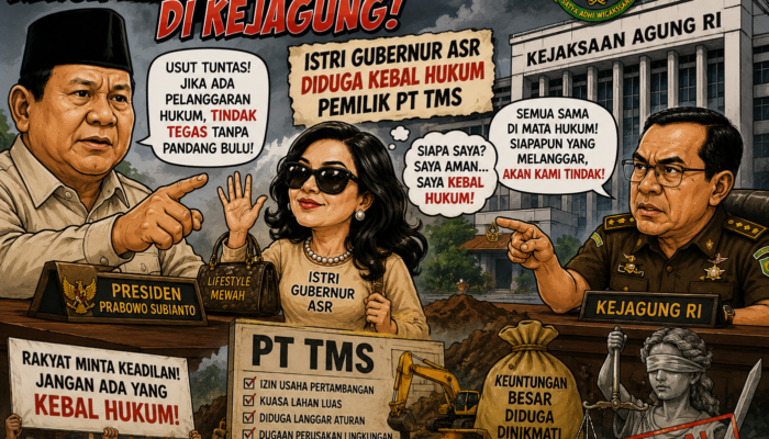 Presiden Prabowo Diminta Dorong Pemeriksaan Istri Gubernur Sultra ASR Diduga Kebal Hukum ke Kejagung, Masuk Daftar Satgas Tambang Nikel Sanksi Rp2,19 Triliun.