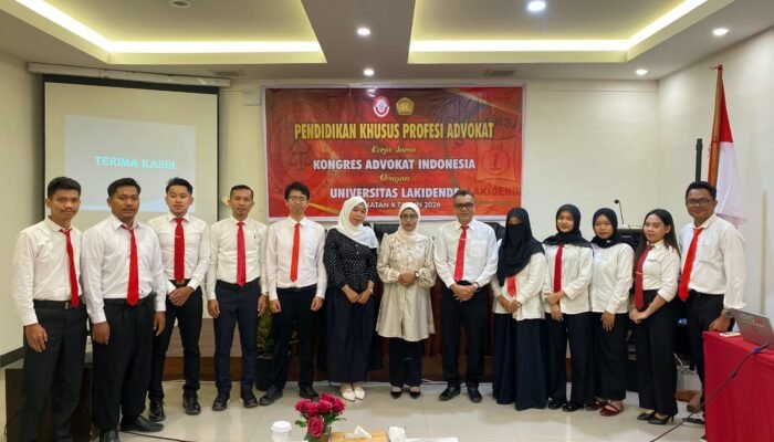 KAI Sultra Umumkan Hasil UKDPA 2026, 41 Peserta Dinyatakan Lulus Advokat