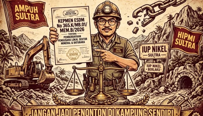 Ampuh Sultra Harapkan Pemilik IUP Tak Salah Gunakan Kepmen ESDM 365 untuk Monopoli Jasa Pertambangan