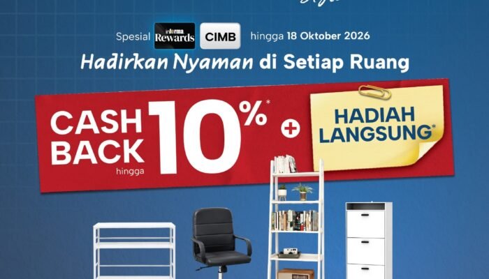 Promo Spektakuler INFORMA Kendari: Hadirkan Nyaman di Setiap Ruang, Ada Rak WALLY Hingga Kursi Ergonomis G NEO MJOLNIR