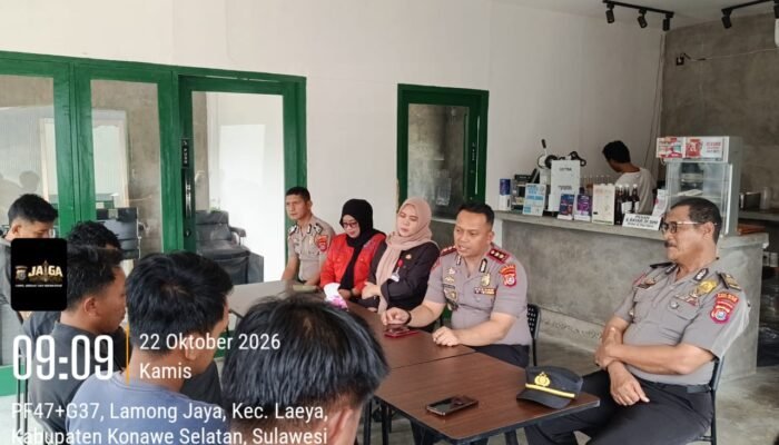 Bukan Cuma Jaga Keamanan, Kapolres Konawe Selatan Hadirkan Disnakertrans & BLK Lainea, Buka Jalan Kerja untuk Warga Konsel