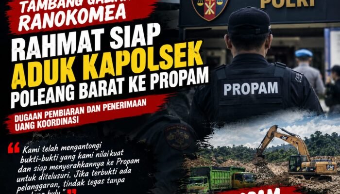 Tambang Galian C Ranokomea Diduga Ilegal Kembali Beroperasi, FPLMP Desak Propam Polda Sultra Periksa Kapolsek Poleang Barat