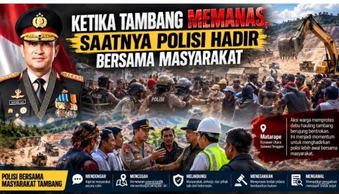 Opini : Ketika Tambang Memanas, Saatnya Polisi Hadir Bersama Masyarakat 